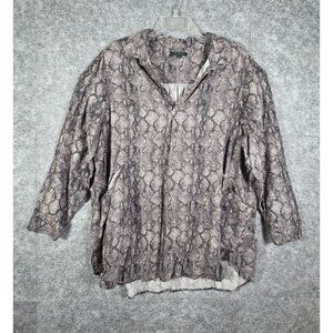 44.  For Cynthia Women's Two Piece Pant Set  Gray Size 2x